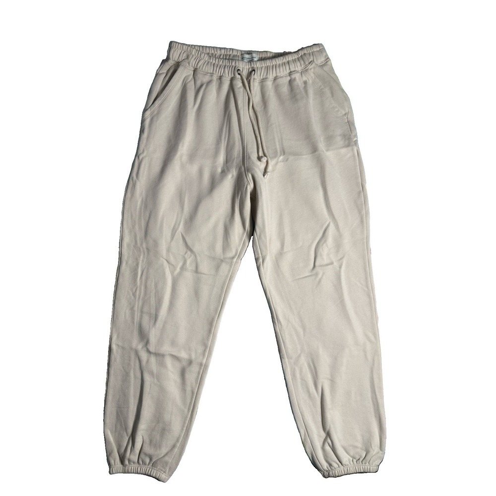 Abercrombie & Fitch Soft A&F Sunday  Sweatpants Joggers HR Cream Large 30x29